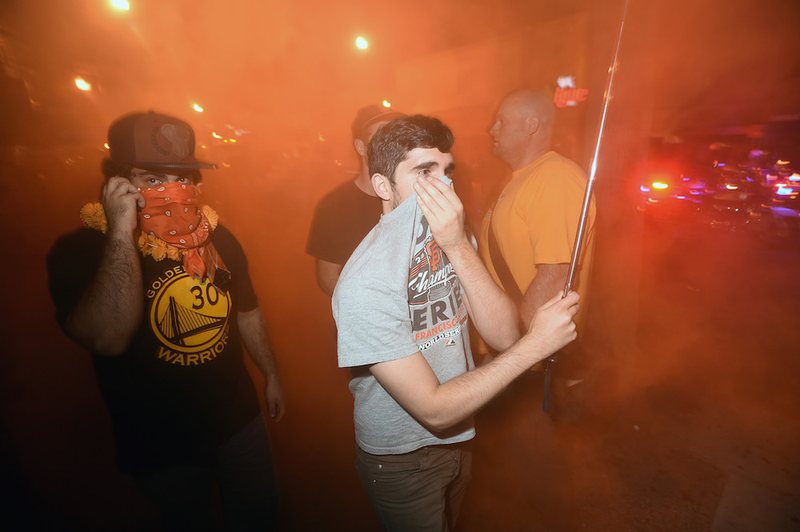 Illustration for article titled San Francisco Brings Fire And Fistfights To World Series Celebrations